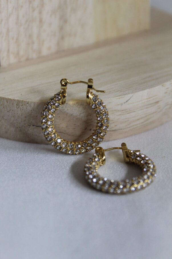 Aros con diamantes