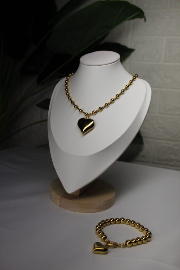 Set de collar y pulsera (corazón) - Imagen 2